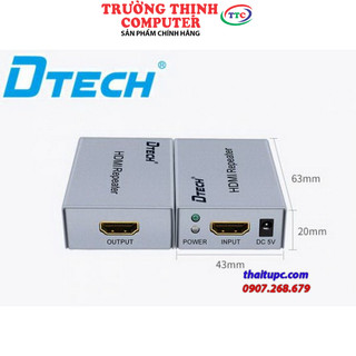 Bộ khuếch đại tín hiệu HDMI 30m, Dtech DT-7042