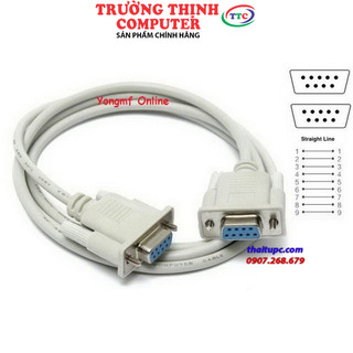 Cáp Com to Com 9 Pin 1.5M Âm - Âm( Cáp RS232 )