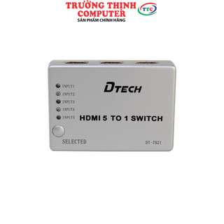 Bộ gộp hdmi 5 vào 1 ra dtech dt-7021