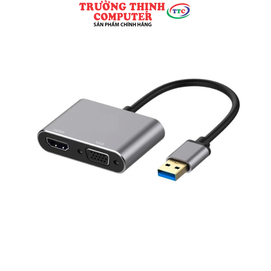 CÁP USB 3.0 -> HDMI + VGA (HT-002)