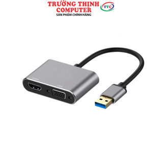 Cáp usb 3.0 -> hdmi + vga