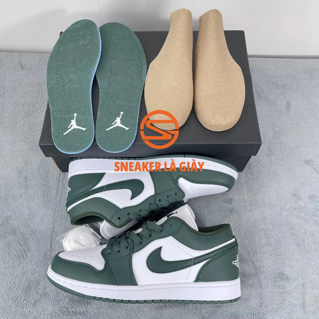 Giày Air Jordan 1 Low White Galactic Jade DC0774-113 - High Quality Fullbox