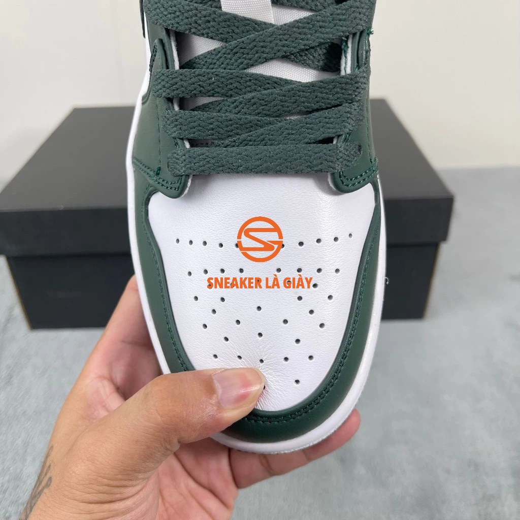 Giày Air Jordan 1 Low White Galactic Jade DC0774-113 - High Quality Fullbox