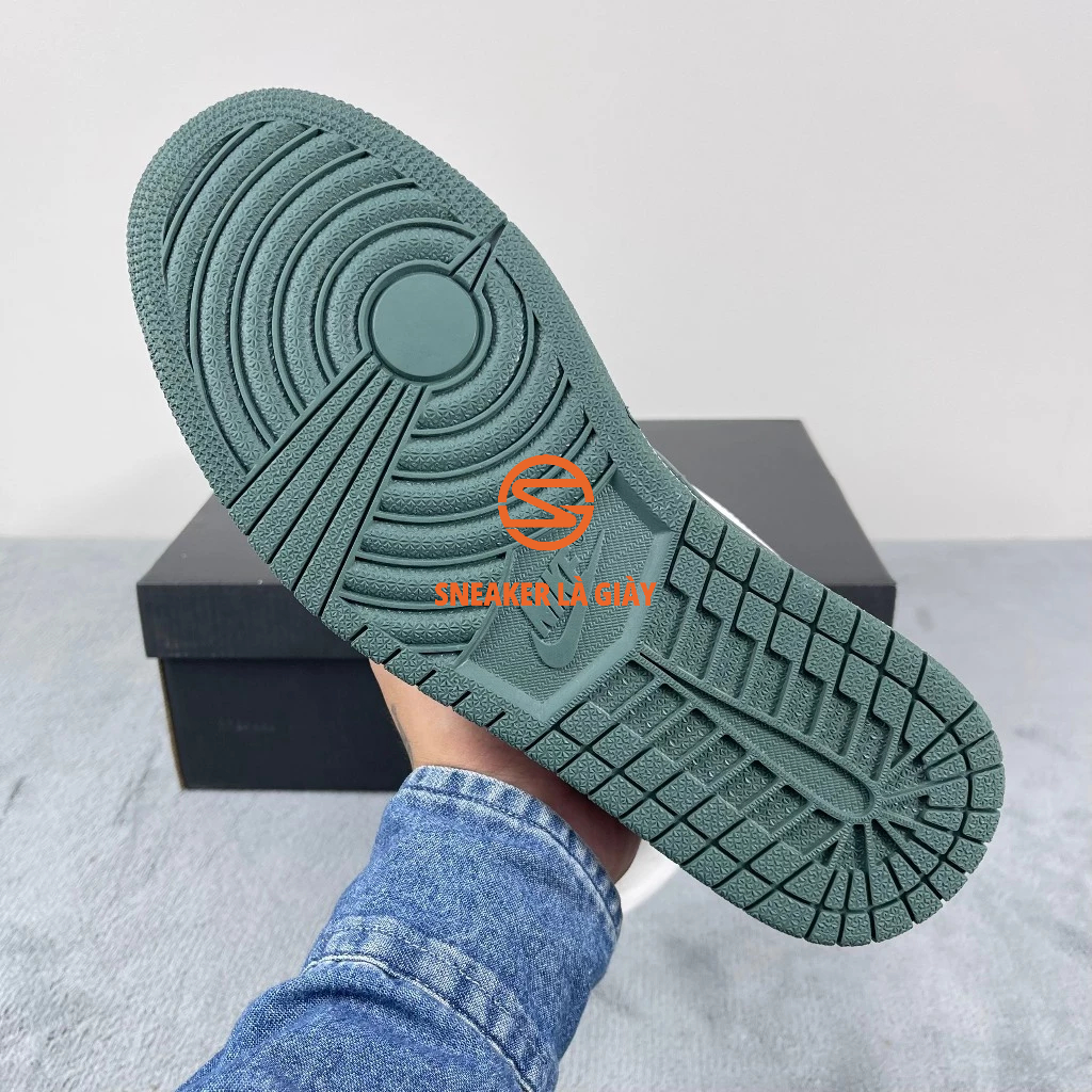 Giày Air Jordan 1 Low White Galactic Jade DC0774-113 - High Quality Fullbox