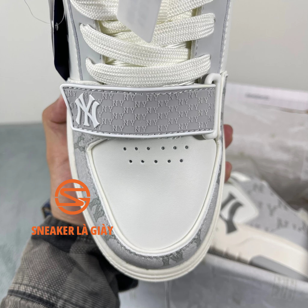 Giày MLB Chunky Liner Denim NY Grey 3ASXCDN3N-50GRS- High Quality Fullbox và Túi xách