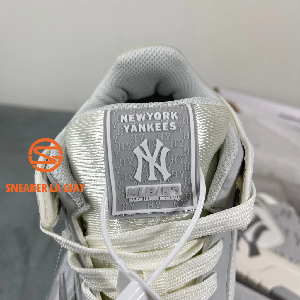 Giày MLB Chunky Liner Denim NY Grey 3ASXCDN3N-50GRS- High Quality Fullbox và Túi xách