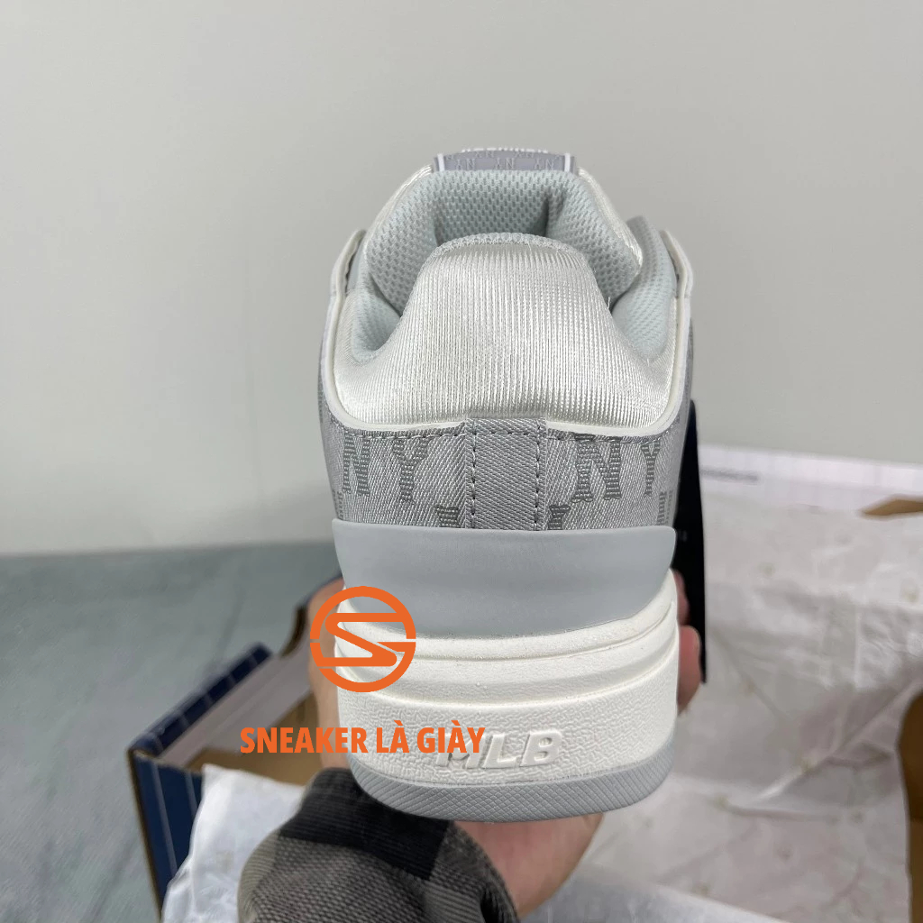 Giày MLB Chunky Liner Denim NY Grey 3ASXCDN3N-50GRS- High Quality Fullbox và Túi xách