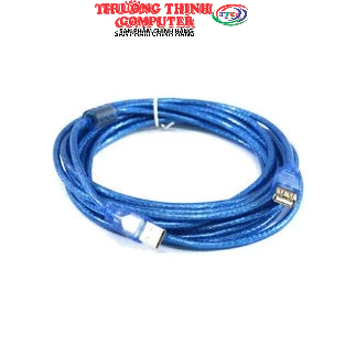 Dây cáp nối dài USB 2.0 dài 3m màu xanh có cục chống nhiễu