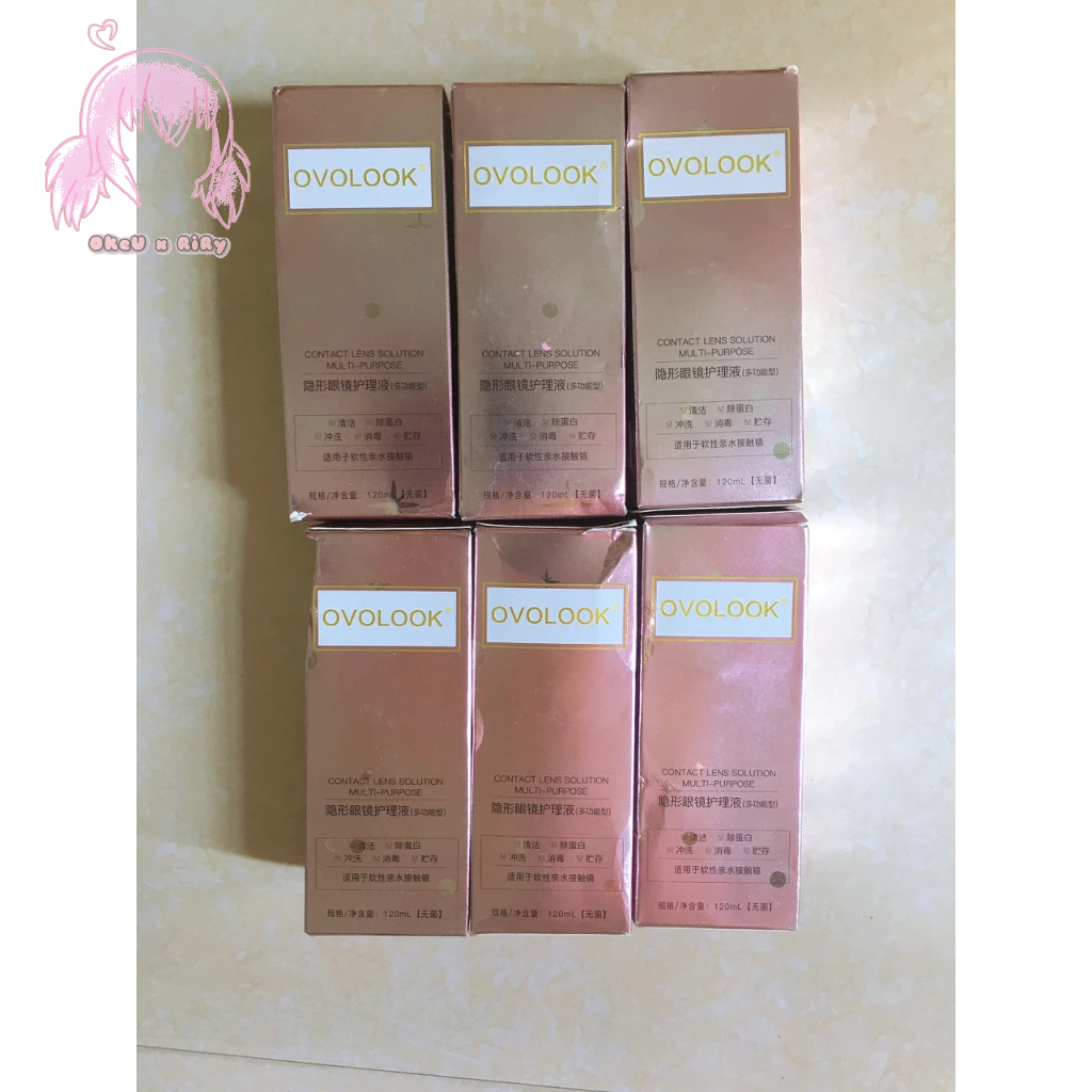 Thanh lý ngâm lens OVOLOOK 120ml Date 26/10/2024