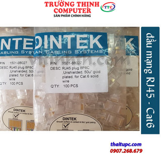 Đầu mạng RJ45 Cat 6 DINTEK chính hãng (1501-88027)