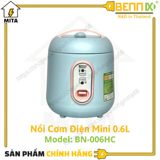 Nồi cơm điện mini bennix dung tích 0.6 lít bn-006hc - mita
