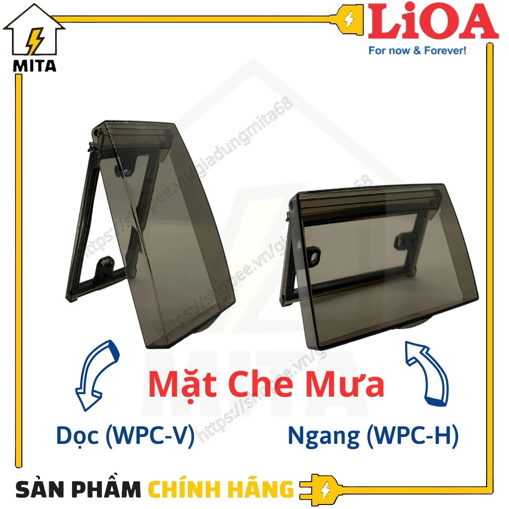 Mặt Chống Nước, Che Mưa Lioa - Mặt Che Ổ Cắm, Ổ Điện Ngoài Trời LiOA