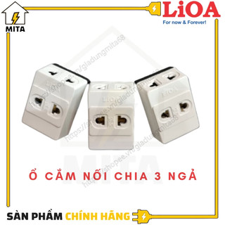 Ổ cắm nối chia 3 Lioa, phích cắm 1 ra 3 Lioa - MITA