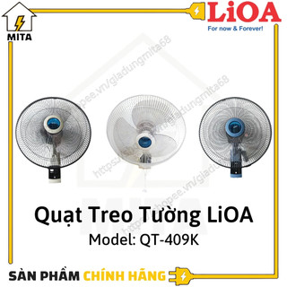 Quạt treo tường có điều khiển LiOA QT-409K - MITA