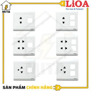 Mặt ổ cắm điện và công tắc lioa loại mặt vuông series v20 - mita