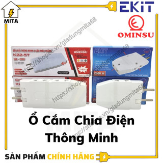 Phích cắm chia điện thông minh 1 ra 3 EKIT - Ổ cắm nối chia 5 ngã Ominsu - MITA