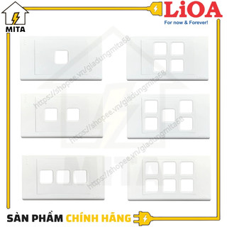 Mặt công tắc âm tường lioa - mita