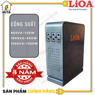 Biến áp đổi nguồn lioa, điện vào 220v - điện ra 3 đường 100/110/120v , công suất 800va/1000va/1500va