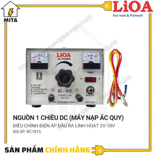 Sạc bình ắc quy lioa 2v đến 18v dòng tải 15a bc1815 - mita