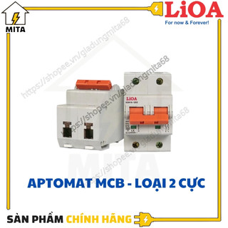 ATTOMAT 2 Cực LiOA - LiOA 6A-63A(Dòng Cắt 4.5kA) - Aptomat LiOA - Loại Át Cài - MITA