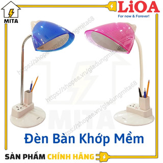 Đèn bàn học khớp mềm chống cận LiOA 01B/BL(PK) - MITA