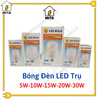 BÓNG ĐÈN LED BULB TRỤ CAO CẤP 5W-10W-15W-20W-30W - MITA