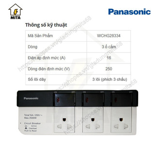 Ổ cắm điện Panasonic - Ổ cắm dài Panasonic - MITA