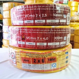 [Bán theo mét] Dây điện đôi mềm LiOA Vcmo 2x2.5, 2x4, 2x6 - MITA