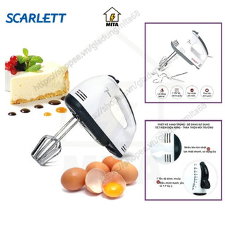 Máy Đánh Trứng Cầm Tay 7 Tốc Độ SCARLETT - MITA