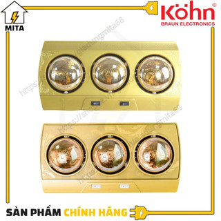 Đèn sưởi nhà tắm 3 bóng Kohn - Chính hãng bảo hành 5 năm - MITA
