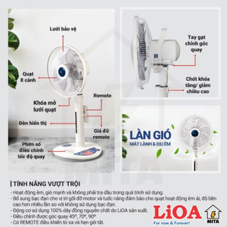 Quạt Lửng LiOA QL300(có điều khiển và không điều khiển) - MITA