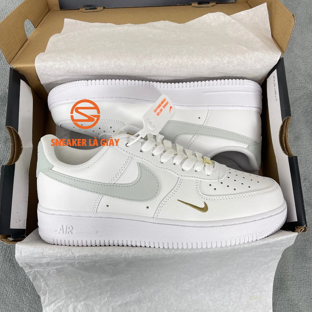 Giày Air Force 1 White Light Silver CZ0270-106 - High Quality Fullbox