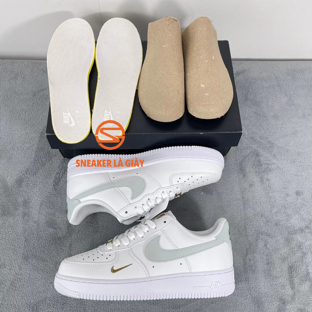 Giày Air Force 1 White Light Silver CZ0270-106 - High Quality Fullbox