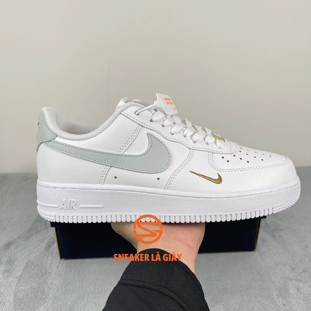 Giày Air Force 1 White Light Silver CZ0270-106 - High Quality Fullbox
