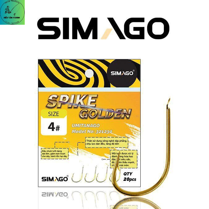 Lưỡi Simago Spike Golden titan hợp kim có ngạnh