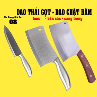 Dao nhà bếp inox cán đúc thái gọt hoa quả chặt băm