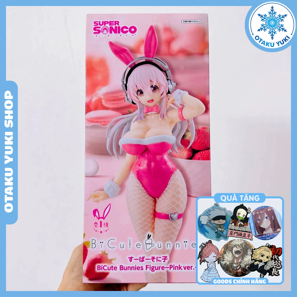 Mô Hình Super Sonico - Bicute Bunnies Pink Ver Figure (FuRyu)