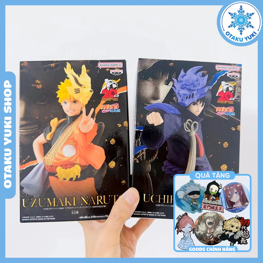 Mô Hình Naruto & Sasuke Anniversary 20th Figure (Banpresto)
