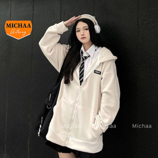  Áo Khoác Hoodie Nỉ Thêu EMPTI Nam Nữ Unisex Áo Khoác Khóa Zip Form Rộng Ulzzang Unisex MICHAA 