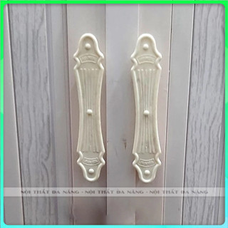 Bộ 2 Tay Cầm + Khóa Cửa Xếp Nhựa Nhà Tắm, Nhà Vệ Sinh, Vách Ngăn Phòng - Phụ Kiện Cửa Nhựa Xếp.