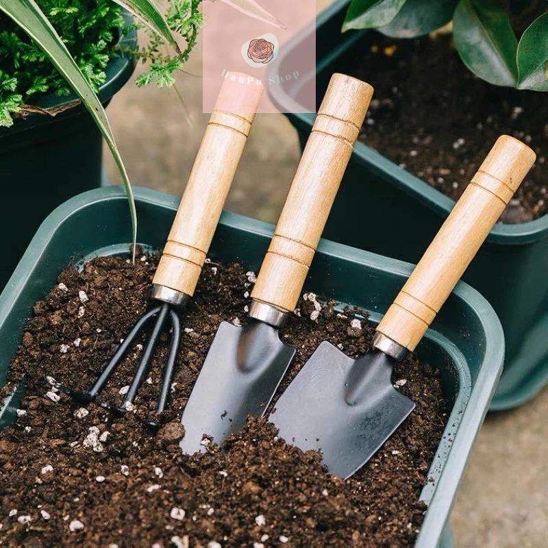 Dụng Cụ Làm Vườn Cuốc Xẻng Mini Chăm Sóc Cây
