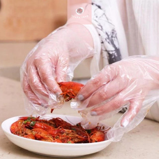 Combo 5 bịch 100 bao tay nilong dùng 1 lần tiện lợi, gói 100 găng tay nilong, bịch 100 bao tay nilong