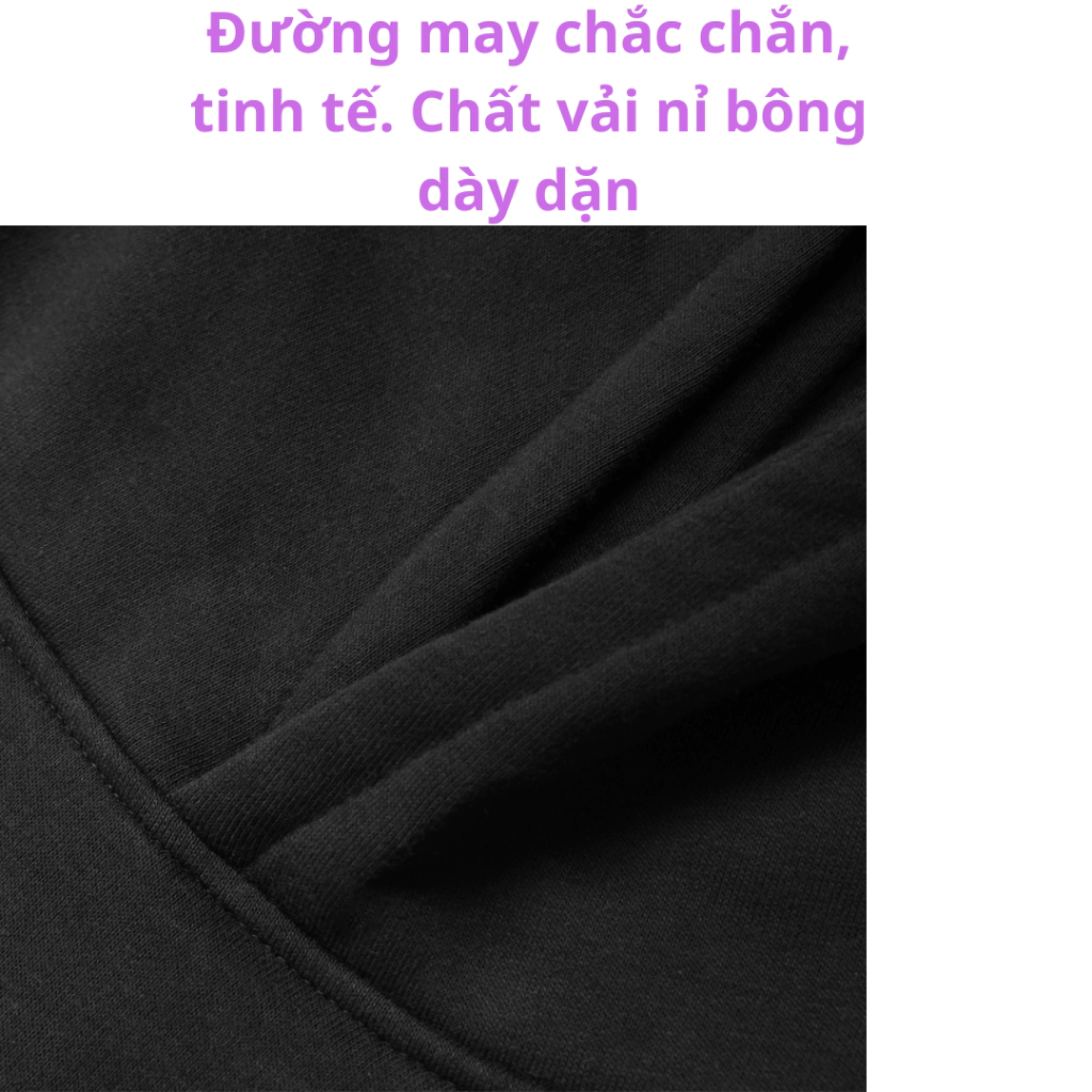 Áo khoác hoodie zip chất nỉ bông form rộng có khóa kéo phù hợp cho cả nam và nữ