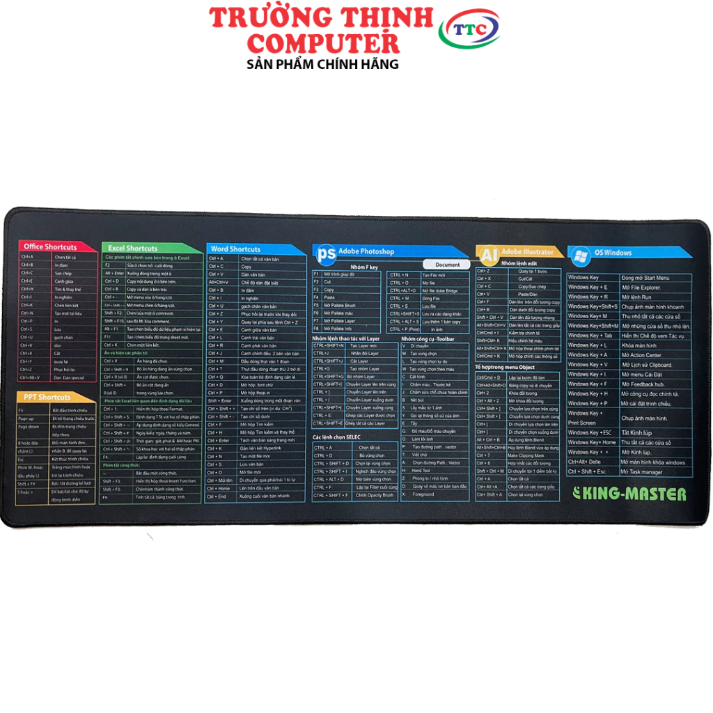 MOUSEPAD KM-M1 TIẾNG VIỆT KING-MASTER