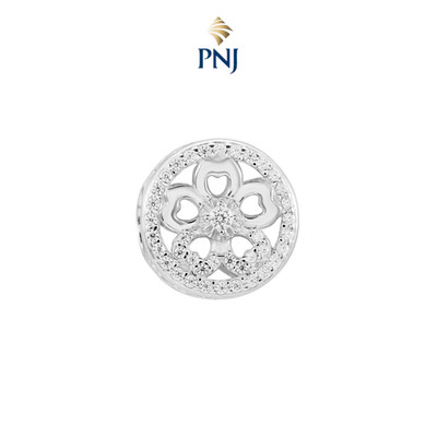 Hạt Charm Bạc Đính Đá CZ PNJSilver XMXMW060366