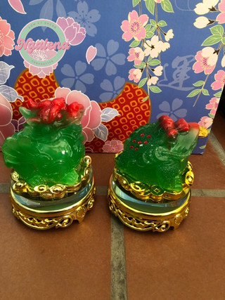 Combo cóc và tỳ hưu xanh