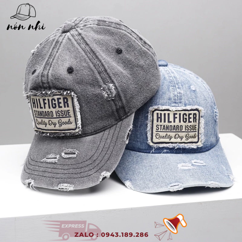 Nón kết jean nam nữ Tom wash rách