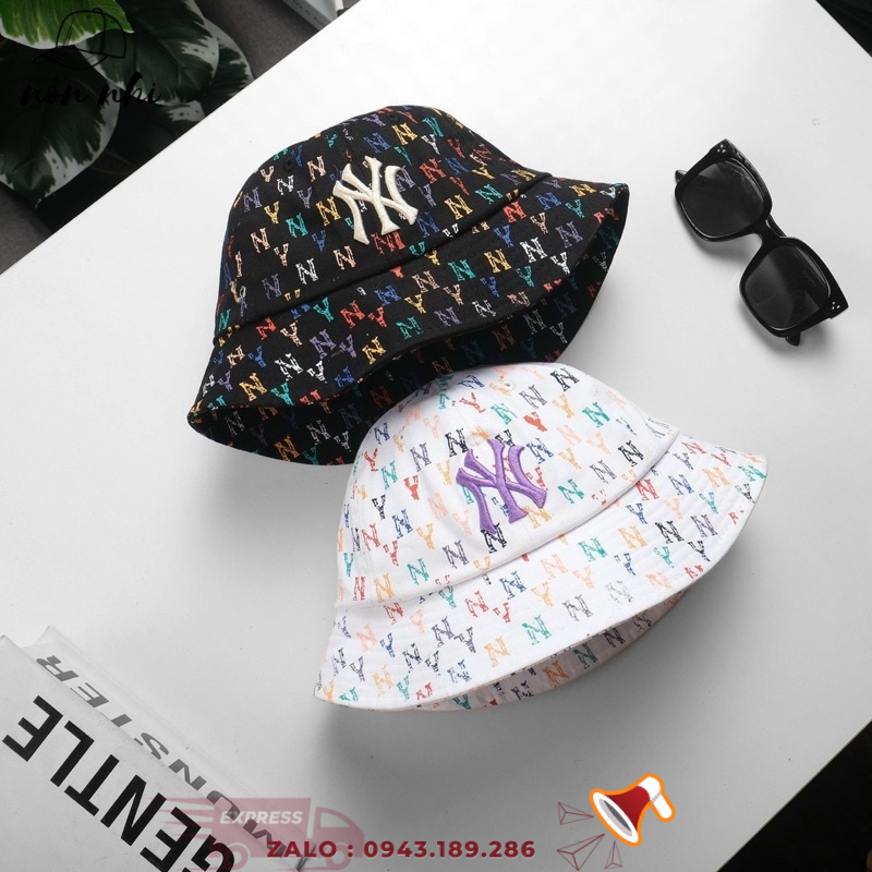 Nón bucket hoạ tiết NY cực sang