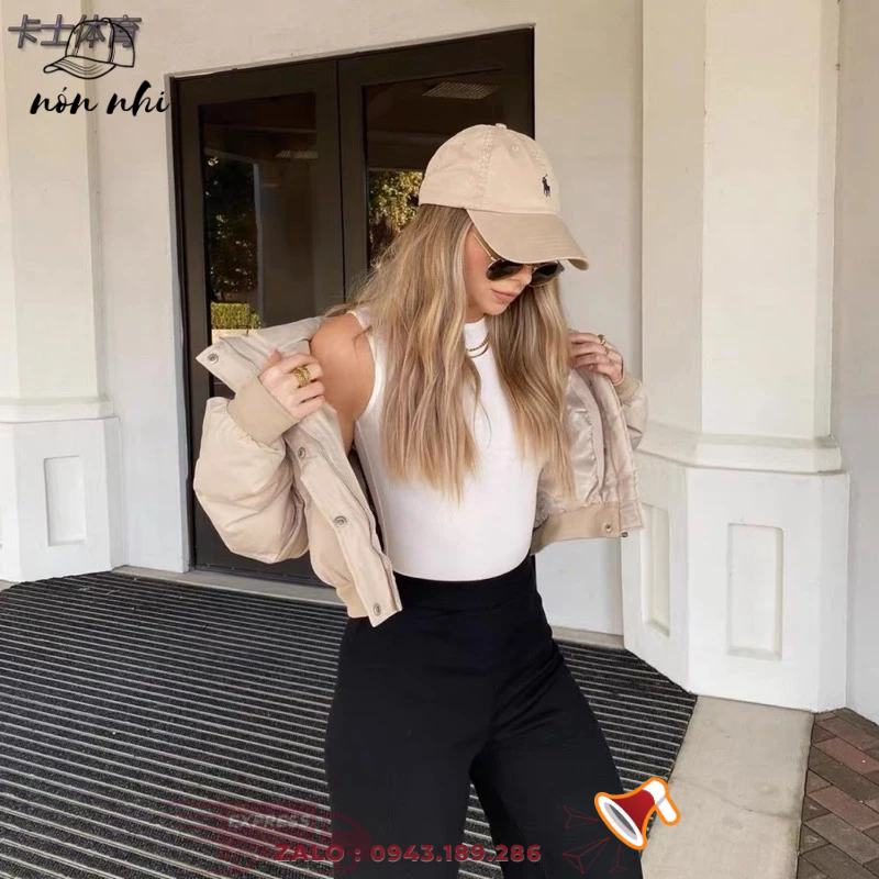 Mũ nón kết kaki mềm Bô Lô nhỏ xíu Unisex