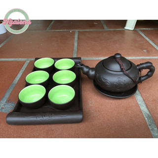 Bộ ấm chén khay chữ nhật